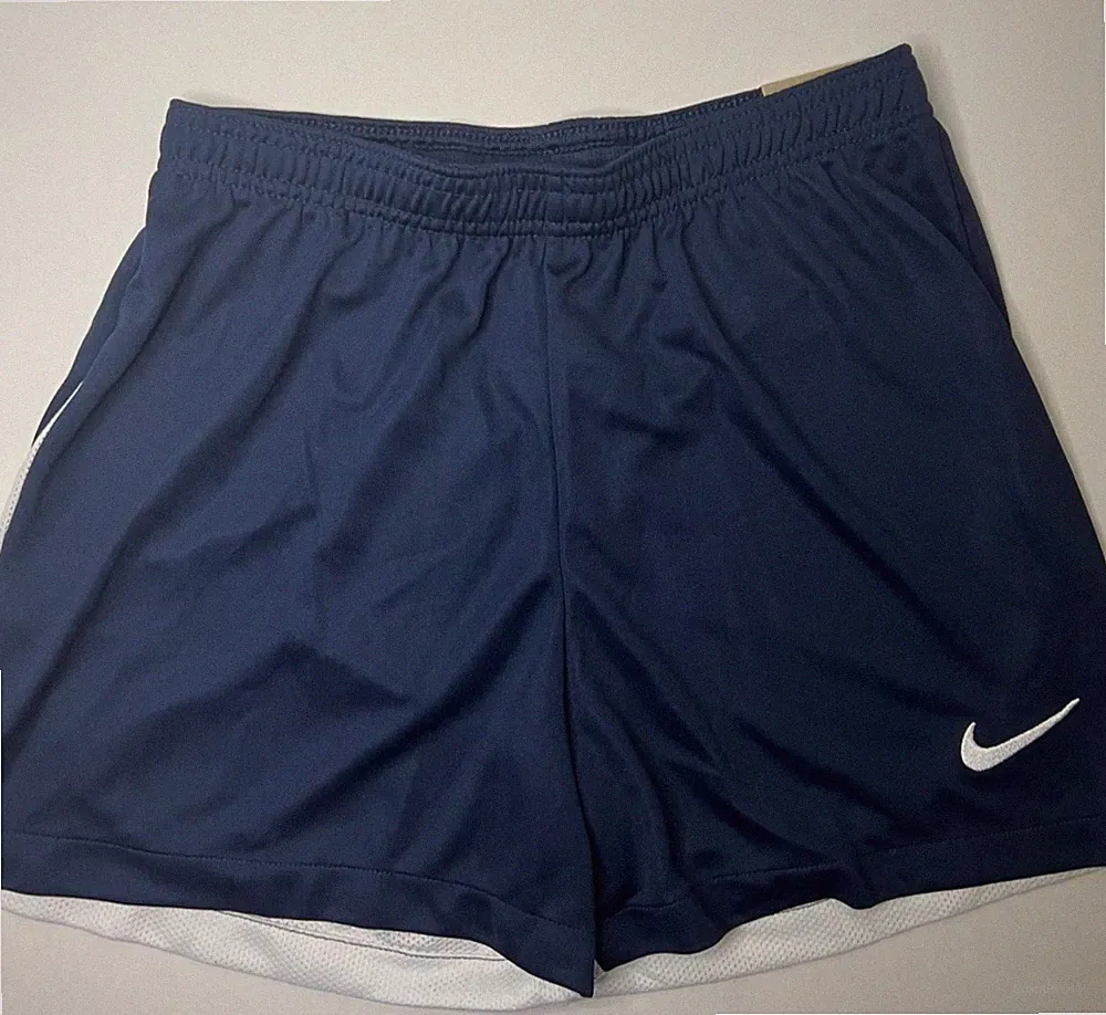 Women's Nike Athletic Soccer /Ftball Slim Fit Shorts Navy Blue XS DH8310-419