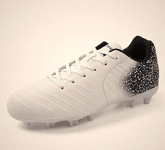 Women Soccer Cleats Firm Ground Lace-Up Youth Soccer Shoes Light-Weight Outdo...