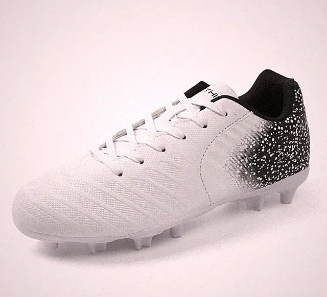 Women Soccer Cleats Firm Ground Lace-Up Youth Soccer Shoes Light-Weight Outdo...