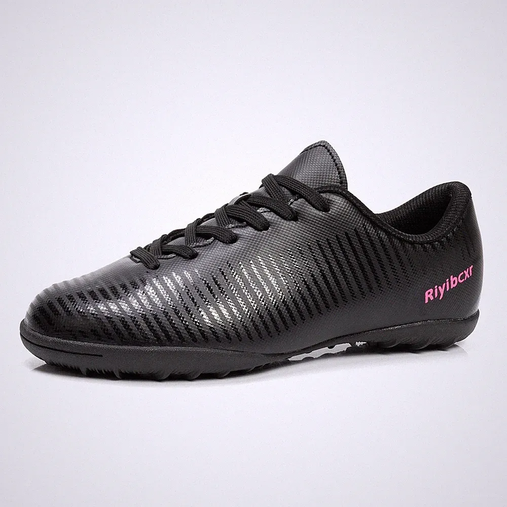 Women Soccer Cleats Lace-Up Turf Football Shoes Indoor Outdoor Low-Top Fustal...