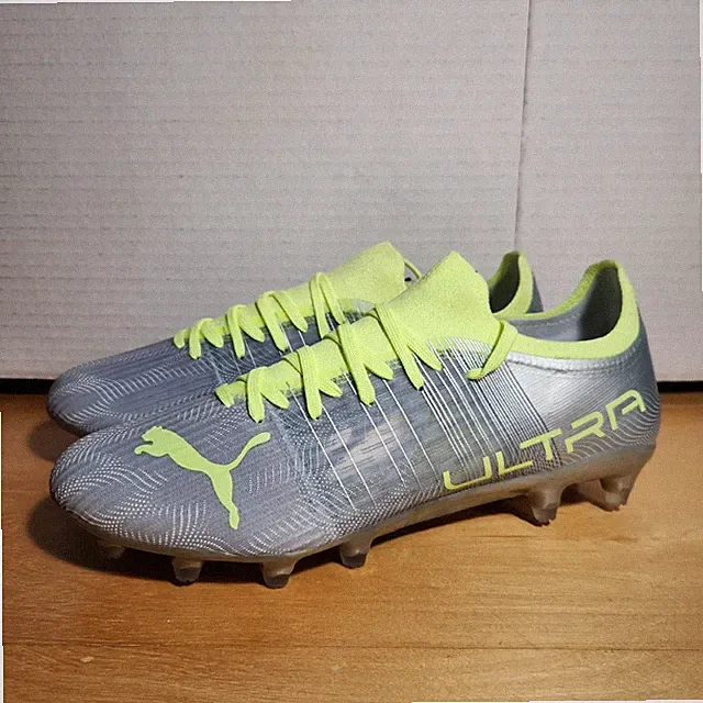 Women Sz 6 - Puma Ultra 3.4 Cleats/AG Cleats - Grey/Light Green 106726-01 New