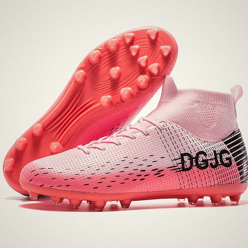 Womens Soccer Cleats Mens Training Football Cleats Lightweight Adult High-top...