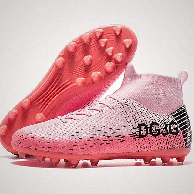 Womens Soccer Cleats Youth Training Football Cleats Lightweight Mens High-top...