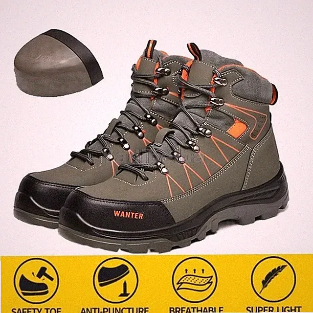 Work Anti-smashing Safety Shoes Men Protected Steel Toe Indestructible Sneakers