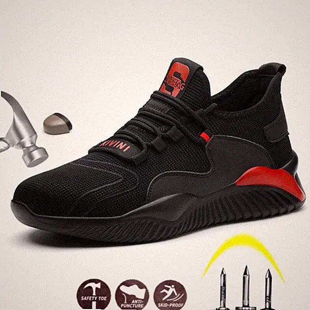 Work Safety Boot Men's Steel Toe Puncture-Proof Outdoor Men Indestructible Shoes