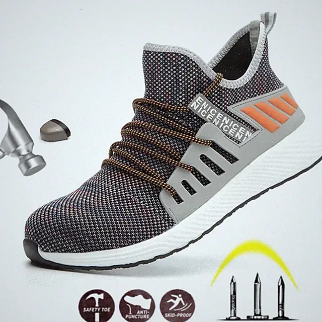 Work Safety Shoes Men Indestructible Boots Anti-puncture Working Proof Sneakers