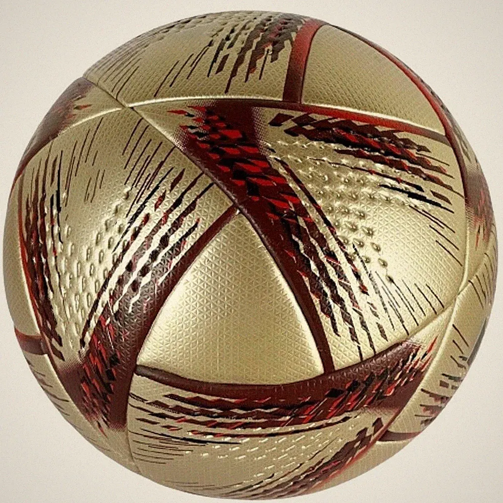 world cup 2022 Al Hilm Style Soccer Ball Size 5 Gold Practice Match PU Footballs