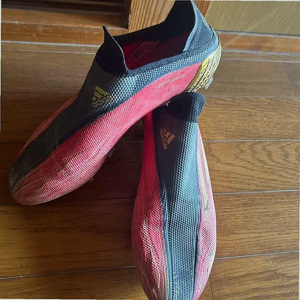 X Speed Flow FG Soccer Cleats US 8.5, Mirage Technology, Used with Bag From JP