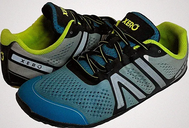 Xero HFS Mens 6.5 Glacier Blue Lace Up Trail Running Shoes