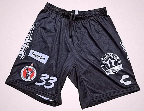 XOLOS SHORT DE JUEGO FUTBOL LIGA MX, LARGE SIZE USED BY PLAYER 2024