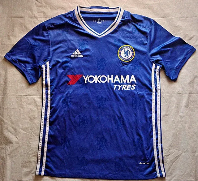 Yokohama Tyres Chelsea Football Club Adidas Soccer Jersey - MEN's Size Small / S