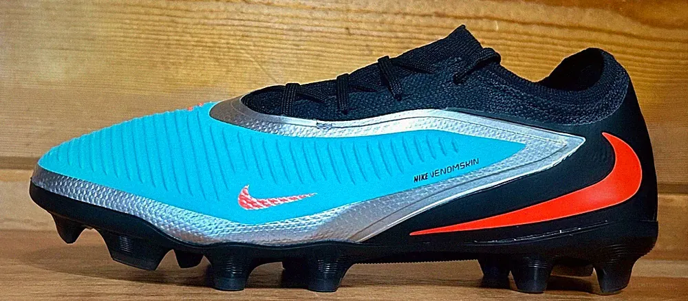 Youth 4 (Womens 5.5) Nike JR Phantom 6 Low PRO FGS Soccer Cleats TEAL/BLACK