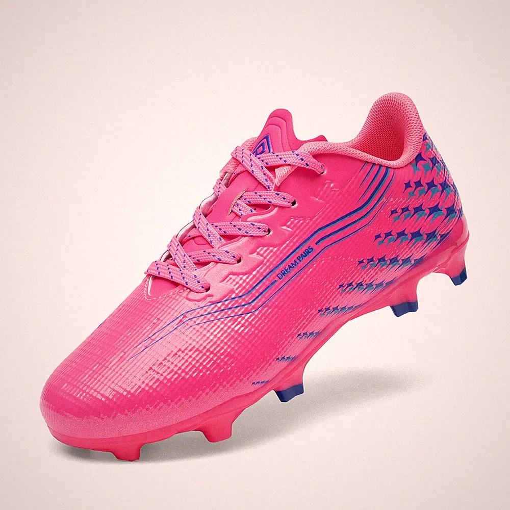 Youth Boys Girls Soccer Shoes Cleats High-Speed Lightweight Football Shoes