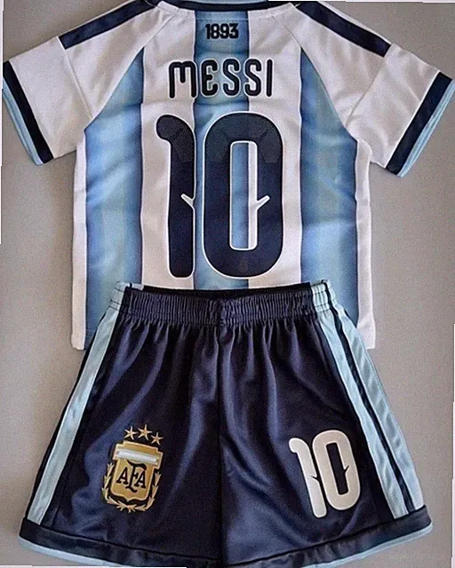 Youth Kid & Adults Lionel Messi #10 Home Jersey Set in stock with Shorts!