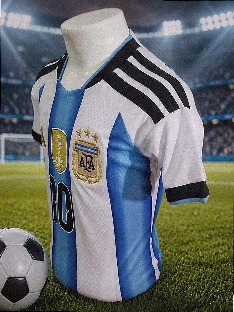 Youth Messi Argentina soccer jersey #10 for kids 2026