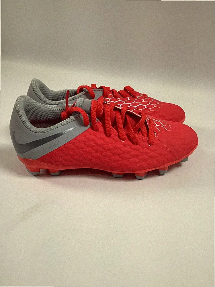 Youth Nike Red Hypervenom 3 Academy FG Soccer Cleats NEW! NIB