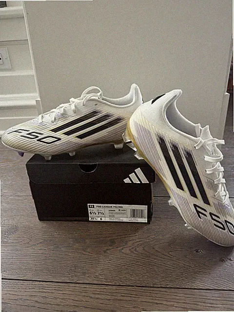 Youth Size 6 1/2 F 50 Gold And Purple Soccer Cleats