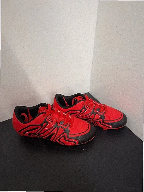 Youth Soccer Cleats by Dream Pairs - Red & Black Size 2