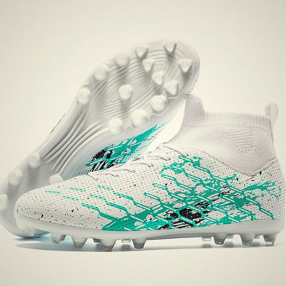 Youth Soccer Cleats Lightweight Laceless Slip On for Boys Girls Beginners to...
