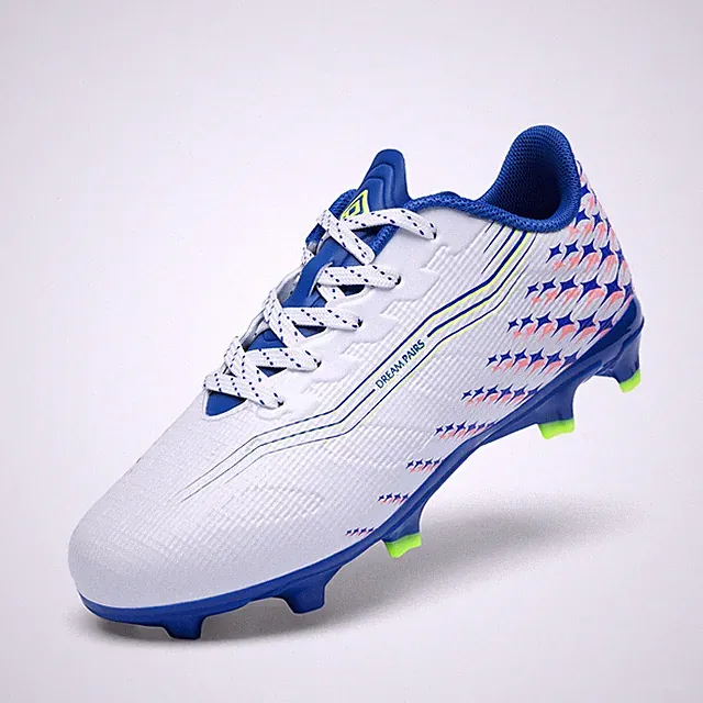 Youth Soccer Cleats Textured Upper Kids Football Shoes Firm Ground