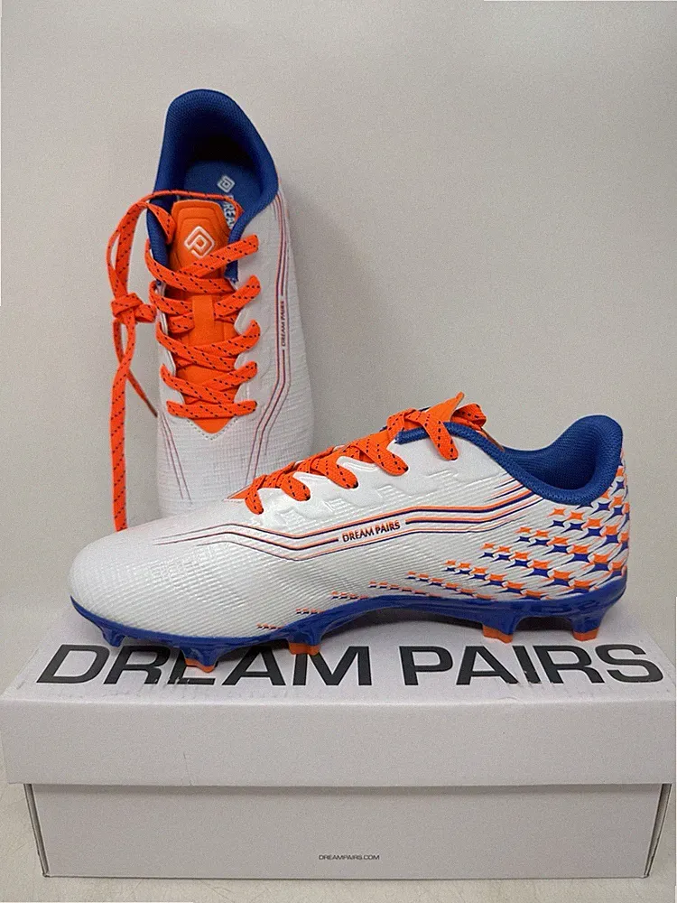 Youth Soccer Cleats Textured Upper Kids Football Shoes Firm Ground Boys US 4