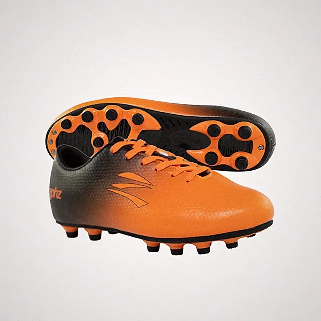 Zephz WideTraxx Orange/Black Soccer Cleats