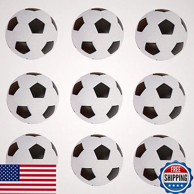 Zeyce 9-Pack Foosball Balls - Mini Soccer Ball Replacements for Table Games 36mm