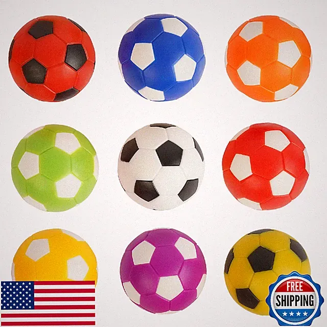 Zeyce Foosball Balls 1.42in Table Soccer Balls 9PCS Mixed Colors Small Recreatio
