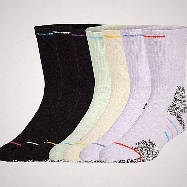 ZONBAILON Athletic Crew Socks Cushioned Sport Basketball Training Socks for Men