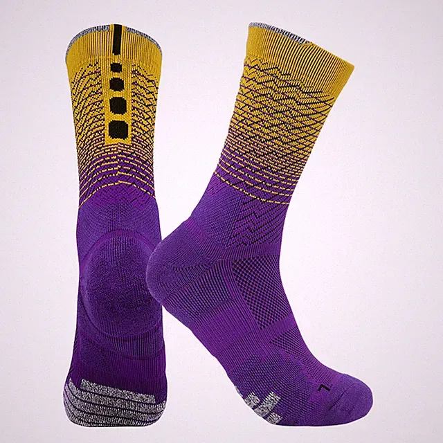 ZONBAILON Basketball Socks for Men Cushioned Athletic Outdoor Socks 3 Pairs