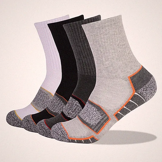 ZONBAILON Elite Basketball Cushion Socks Athletic Crew Socks for Men 3 Pairs